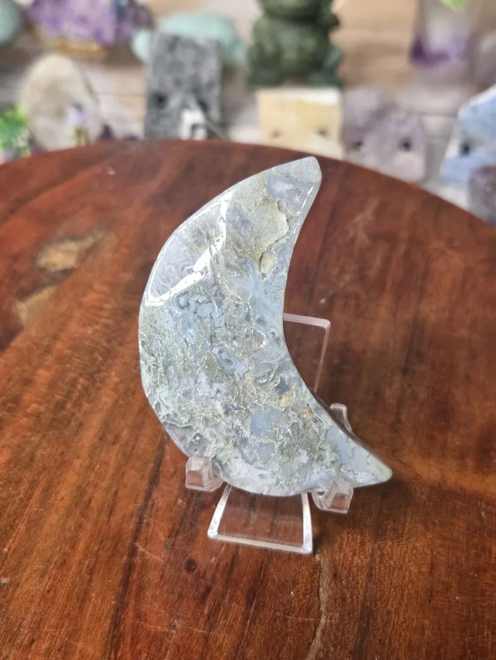 Moss Agate Moon (2.8)  E New Beginnings